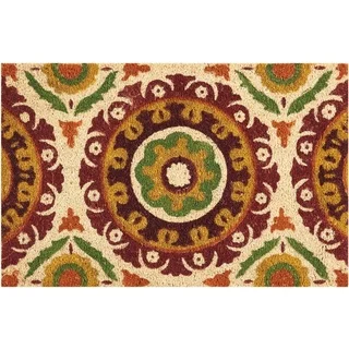 Waverly Greetings "Solar Flair" Rust Doormat by Nourison (2' x 3')