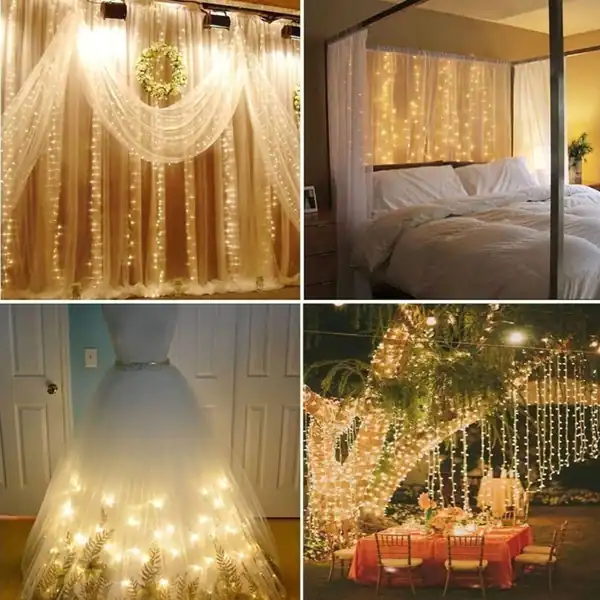 304 LED Wall Lights Curtain String lights Outdoor String Light. Opens flyout.