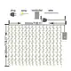 Thumbnail 8, 304 LED Wall Lights Curtain String lights Outdoor String Light. Changes active main hero.