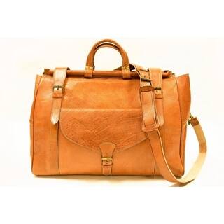 Fez small carry on duffel travel hand bag weekender & Free 1 bottle leather deodorizer