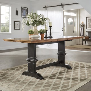 Eleanor Solid Wood Counter Height Trestle Base Dining Table from iNSPIRE Q Classic