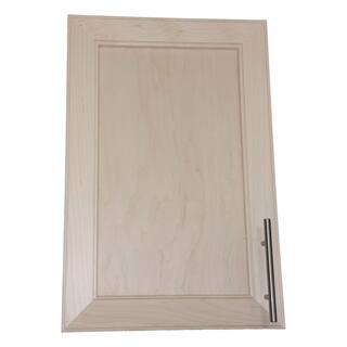 WG Wood Products Natural Pine Recessed In-the-wall Frameless Bar Pull Medicine Cabinet