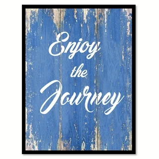 Enjoy The Journey Canvas Print Picture Frame Home Decor Wall Art