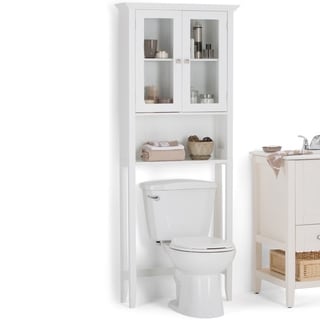 WyndenHall Normandy White Space Saver Cabinet