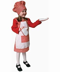 Girl's Red Chef Dress-up Set (Size 2-18)