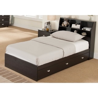 Benzara Luxurious Brown Wood Twin-size 3-drawer Chest Bed