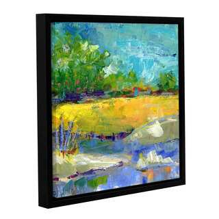 Pamela J. Wingard's 'Fall Marsh' Gallery Wrapped Floater-framed Canvas (As Is Item)