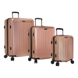 Anne Klein Dubai 3-Piece Hardside Luggage Set Rose Gold