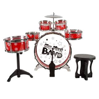 7 Piece Toy Drum Set for Kids by Hey! Play!