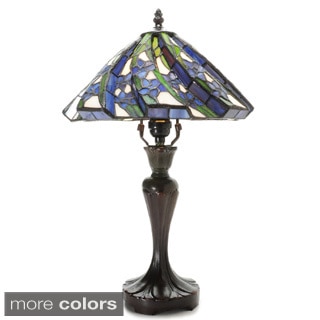 Tiffany-style White Flower Table Lamp