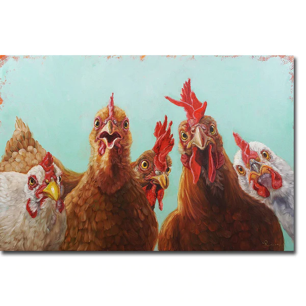 Chicken for Dinner by Lucia Heffernan Gallery-Wrapped Canvas Giclee Art