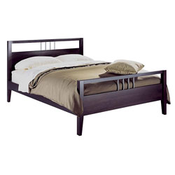 Chrome Accented California King-size Platform Bed