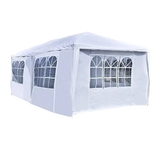 ALEKO 20 x 10 Feet Gazebo Canopy Outdoor Picnic Party Tent White