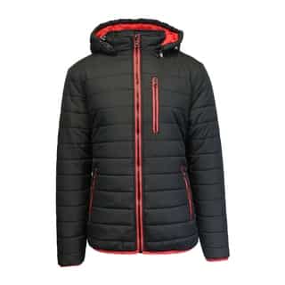 Spire By Galaxy Men's Heavyweight Puffer Jacket with Detachable Hood