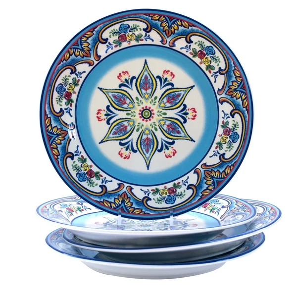 Euro Ceramica Zanzibar Earthenware Dinner Plates (Set of 4)