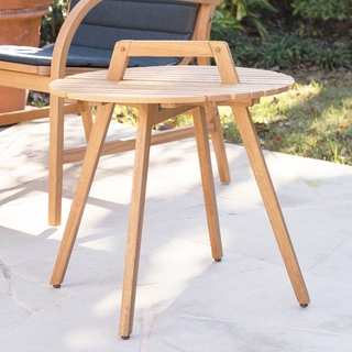 Harper Blvd Purley Natural Round Outdoor Side Table
