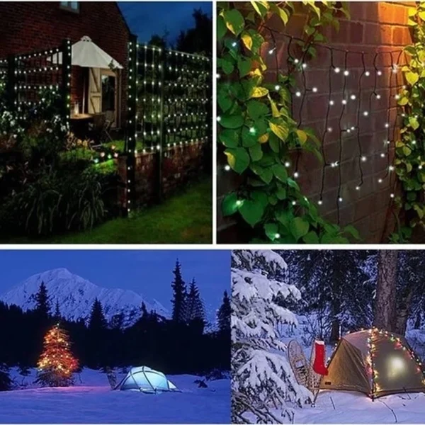 200 Outdoor Solar Powered LED String Fairy Lights