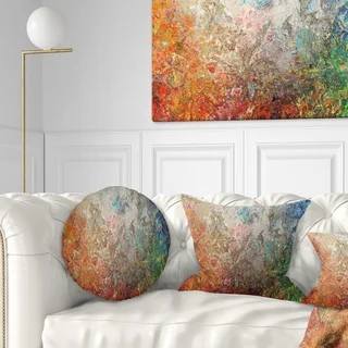 Link to Designart 'Board Stained Abstract Art' Abstract Throw Pillow Similar Items in Decorative Accessories