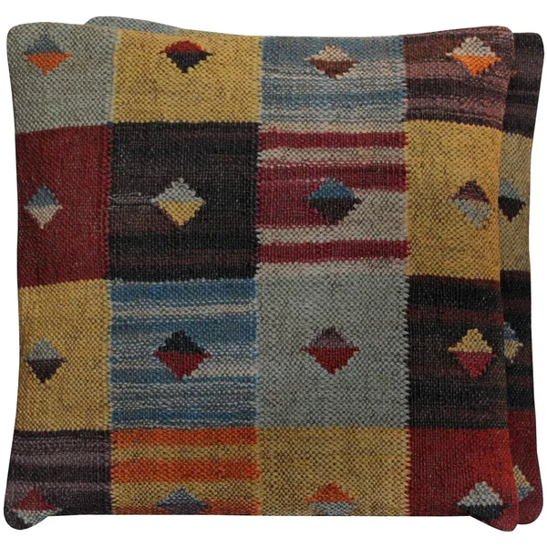 HERAT ORIENTAL Handmade Kilim Throw Pillow, Set of 2 - 20" x 20"