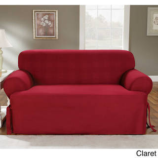 Sure Fit Cotton Classic T-Cushion Sofa Slipcover