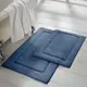 Modern Threads 2-Pack Solid Loop With Non-Slip Backing Bath Mat Set - Thumbnail 4