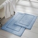 Modern Threads 2-Pack Solid Loop With Non-Slip Backing Bath Mat Set - Thumbnail 1