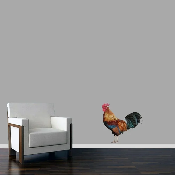 Real Life Rooster Printed Wall Decal