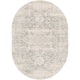 preview thumbnail 34 of 47, Esther Vintage Traditional Area Rug 6'7" x 9' Oval - Grey