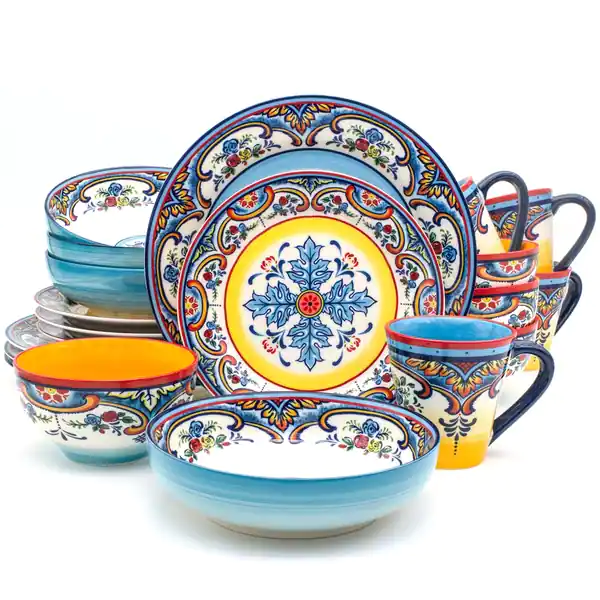 Euro Ceramica Zanzibar 20-piece Stoneware Dinner Set (Service for 4)