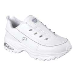 Women's Skechers Premium Latest Craze Slip-On Sneaker White/Silver