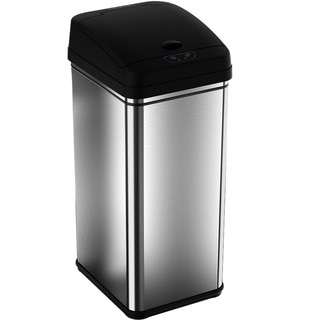 iTouchless 13-gallon Deodorizer Filtered Stainless Steel Sensor Trash Can