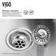 VIGO 23-inch Undermount Stainless Steel 16 Gauge Single Bowl Kitchen Sink - Thumbnail 2