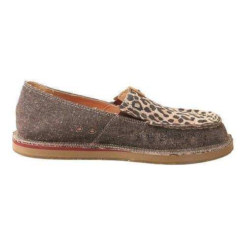 Women's Twisted X Boots WCL0001 Casual Loafer Dust/Leopard Canvas - Thumbnail 1