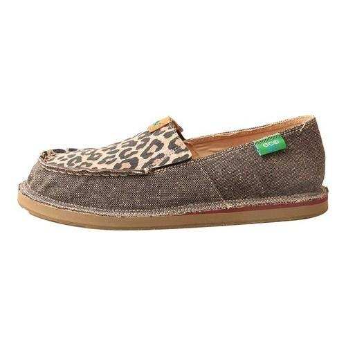 Women's Twisted X Boots WCL0001 Casual Loafer Dust/Leopard Canvas - Thumbnail 2