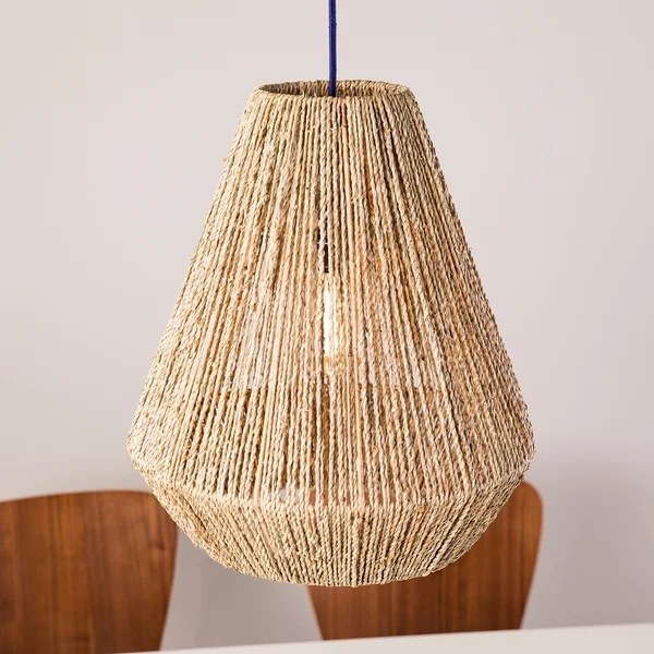 The Curated Nomad Westlake Seagrass Shade (16-inch Pendant)