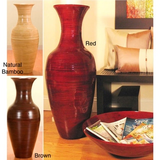 36-inch Bamboo Tall Floor Vase