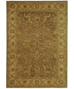 Safavieh Handmade Antiquities Treasure Brown/ Gold Wool Rug (6' x 9')
