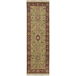 Hand-knotted Babylon Collection Wool Rug (2'6 x 8') with Free Rug Pad