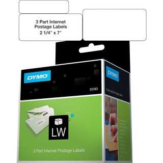 Dymo 3-part Return Address PC Postage Labels