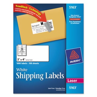 Avery Dennison 5163 Address Labels (Box of 1000)