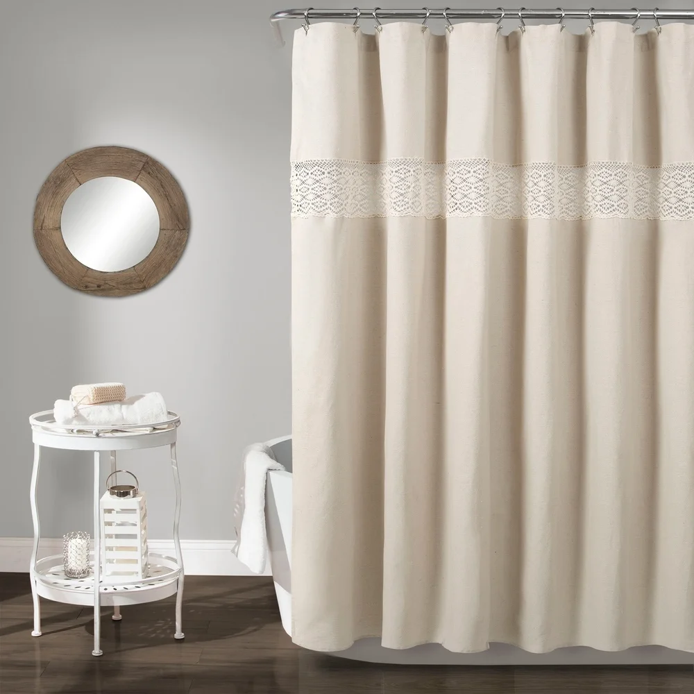 Lush Decor Dana Lace Shower Curtain