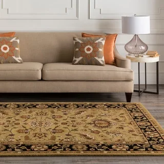 Traditional Hand-Tufted Camelot Collection Wool Rug (3' x 12')