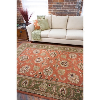 Hand-Tufted Camelot Collection Traditional Wool Rug (5' x 8')