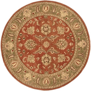 Hand-tufted Camelot Collection Wool Rug (8' Round)