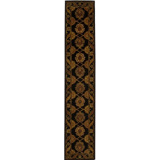 Safavieh Handmade Heritage Timeless Traditional Black Wool Runner (2'3 x 10')