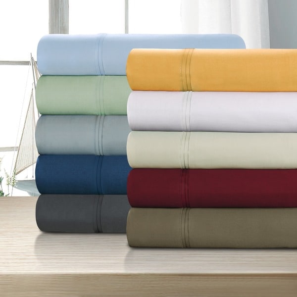 slide 1 of 29, ﻿Superior Dawkins 1200-Thread Count Egyptian Cotton Solid Sheet Set