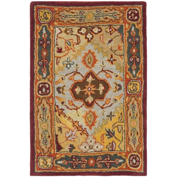 Safavieh Handmade Heritage Traditional Bakhtiari Multi/ Red Wool Rug (2' x 3')