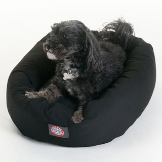 Luxurious Bagel Style Donut Plush Pet Dog Bed