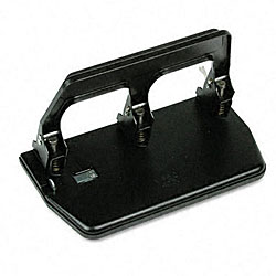 40-sheet Capacity Heavy-duty 3-hole Punch with Gel Pad Handle