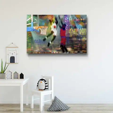 Basketball Fans Gallery Wrapped Canvas